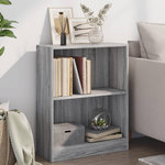 VIDAXL Bibliotheque Sonoma gris 60x24x76 cm Bois d'ingenierie