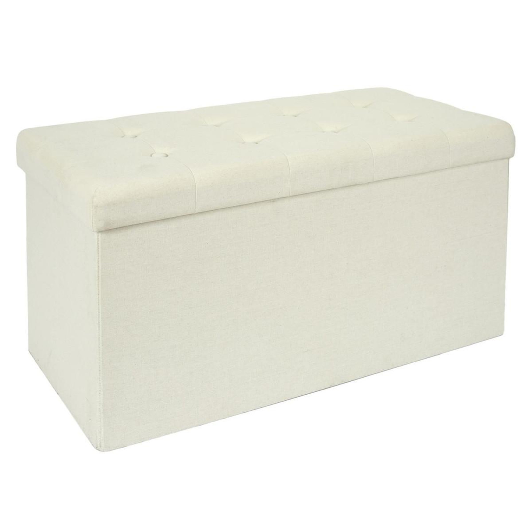 The Home Deco Factory Banc pliable & coffre  eleonor  76cm beige
