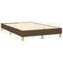 Voir la diapositive 4 : VIDAXL Cadre de lit sans matelas marron fonce 120x200 cm tissu