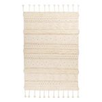 Paris Prix Tapis Bohème Fait à la Main  Bohist III  Crème. Coloris disponibles : Beige
