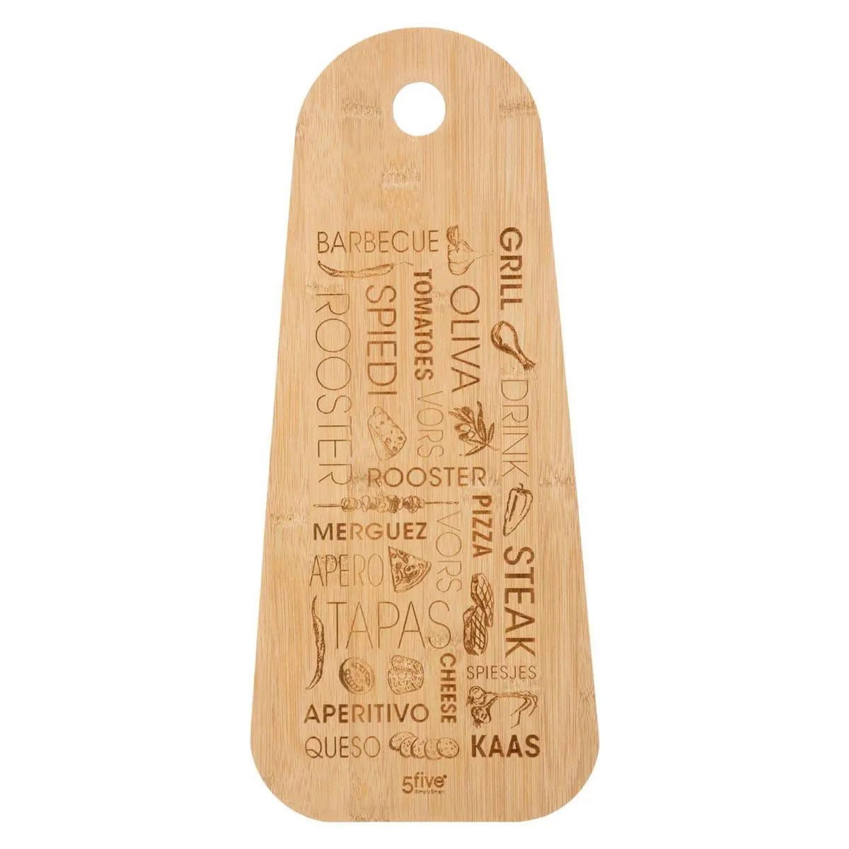FIVE Planche à Découper Bambou  Tapas  45cm Naturel