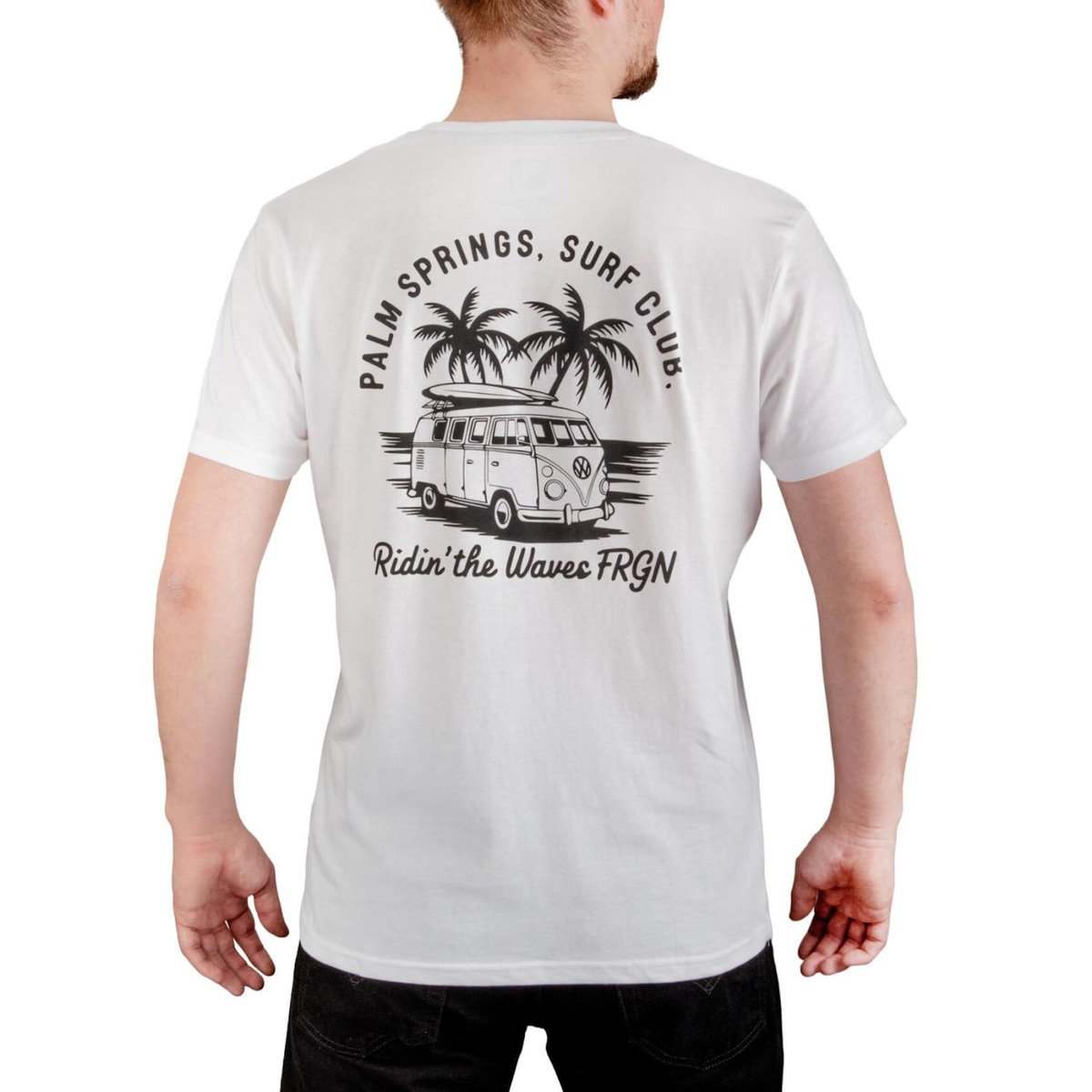 FREEGUN T-shirt homme en jersey 140GSM imprimé devant et dos Club