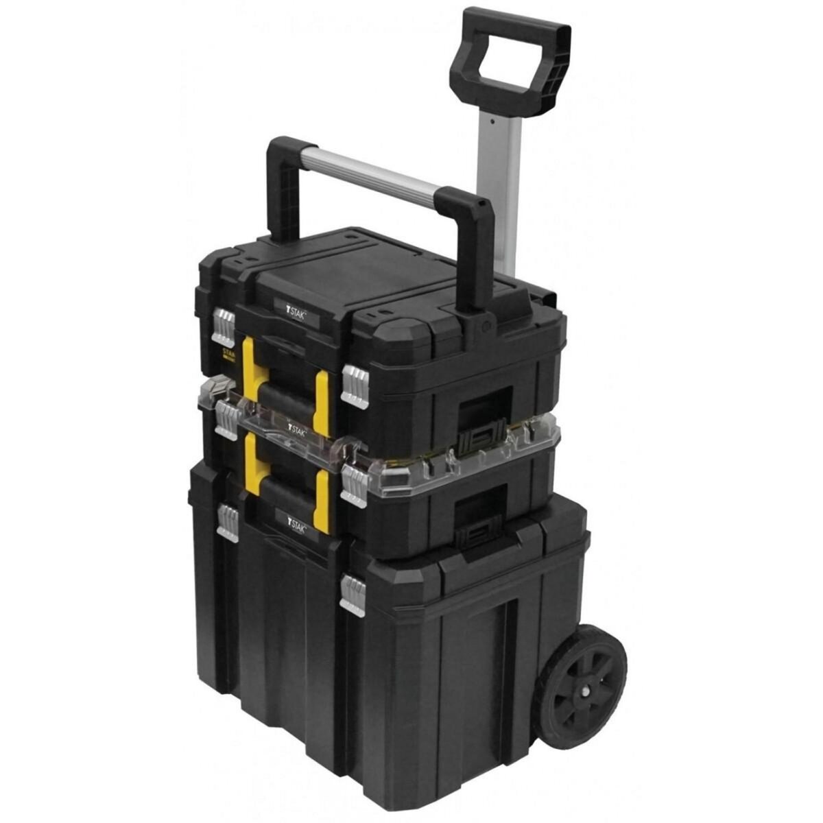 VITO Servante d'atelier Trolley XL - Caisse à outils Rangement modulable 2  compartiments Servante à roulettes Chantier VITO pas cher 