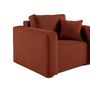 Voir la diapositive 4 : BEST MOBILIER Topaze - fauteuil - en velours texturé