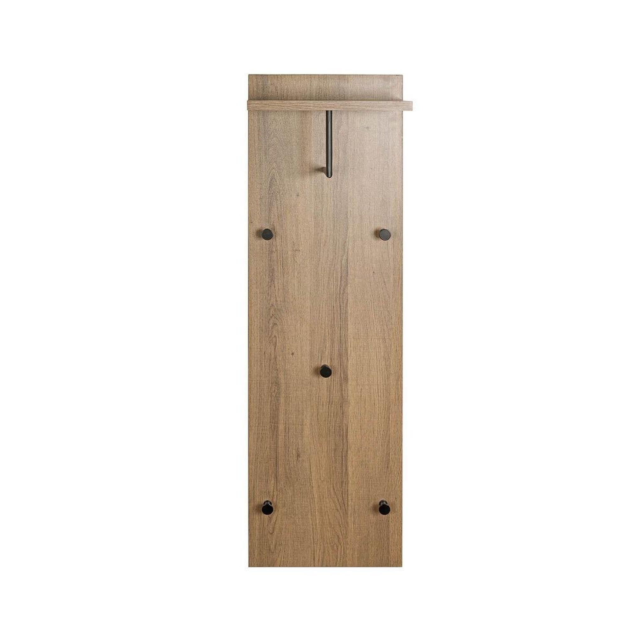 Voir la diapositive 2 : Paris Prix Aménagement dressing  miranda  100cm chêne foncé & noir