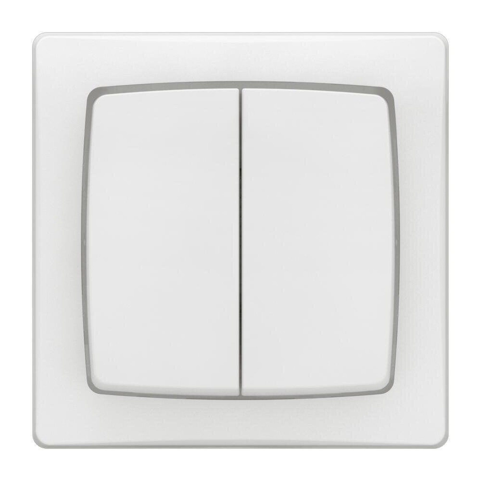 Legrand Double interrupteur va-et-vient saillie complet, LEGRAND Asl, blanc