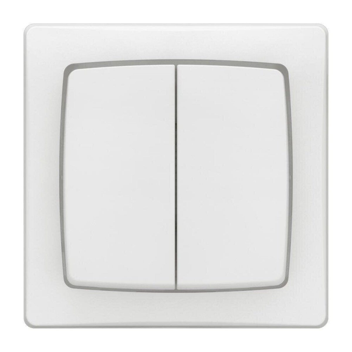Legrand Double interrupteur va-et-vient saillie complet, LEGRAND Asl, blanc