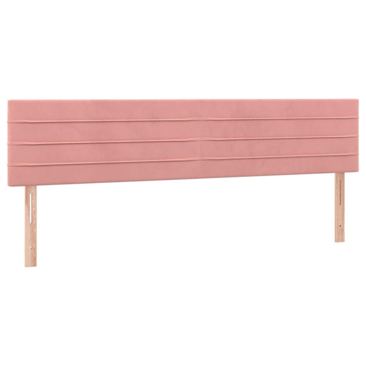 VIDAXL Tetes de lit 2 pcs Rose 100x5x78/88 cm Velours
