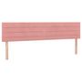 Voir la diapositive 2 : VIDAXL Tetes de lit 2 pcs Rose 100x5x78/88 cm Velours