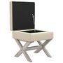 Voir la diapositive 4 : VIDAXL Tabouret de rangement 45x45x49 cm lin