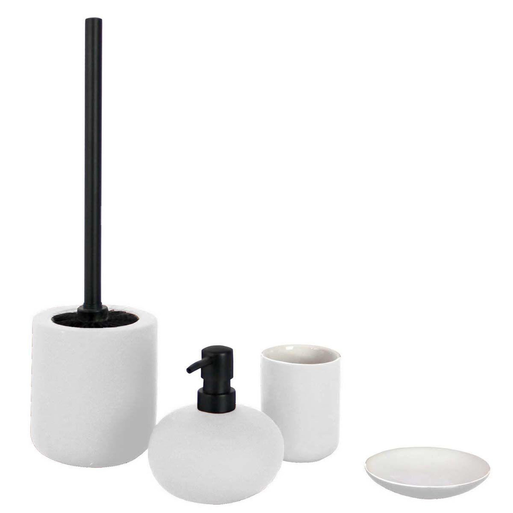 Voir la diapositive 2 : Douceur d'Intérieur Distributeur de savon  mambo  12cm blanc
