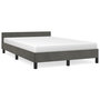 Voir la diapositive 2 : VIDAXL Cadre de lit sans matelas gris fonce 120x200 cm velours