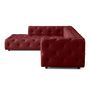 Voir la diapositive 5 : LISA DESIGN Gallata - canapé chesterfield d'angle gauche - 5 places - en velours