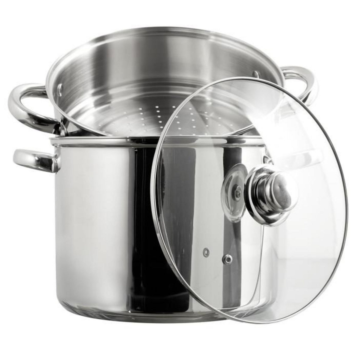 Paris Prix Couscoussier en Inox  Induction  8L Argent