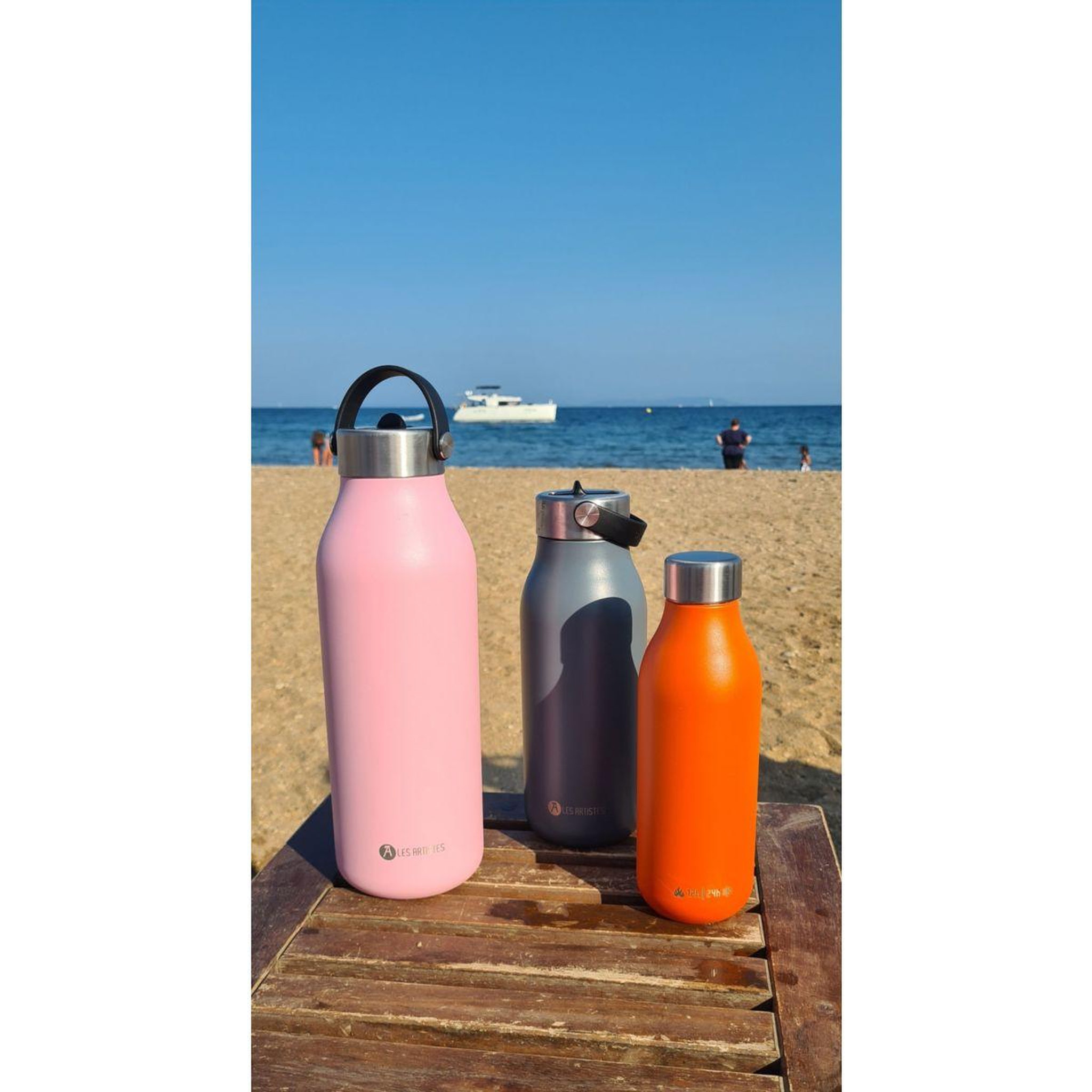 Voir la diapositive 4 : Les Artistes Bouteille isotherme 2.0 magnolia 1l