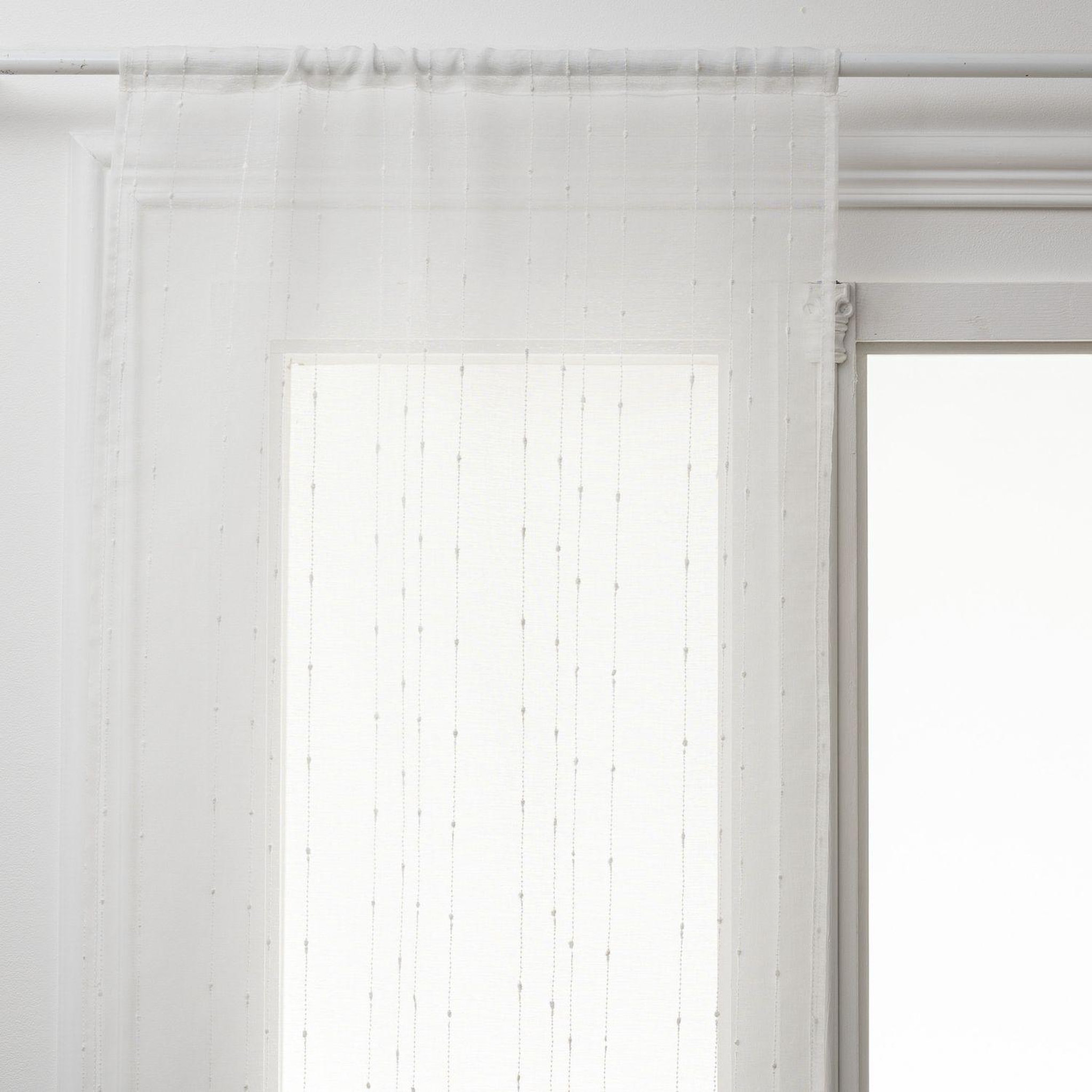 ATMOSPHERA 2 voilages anissa - 60 x 120 cm - blanc