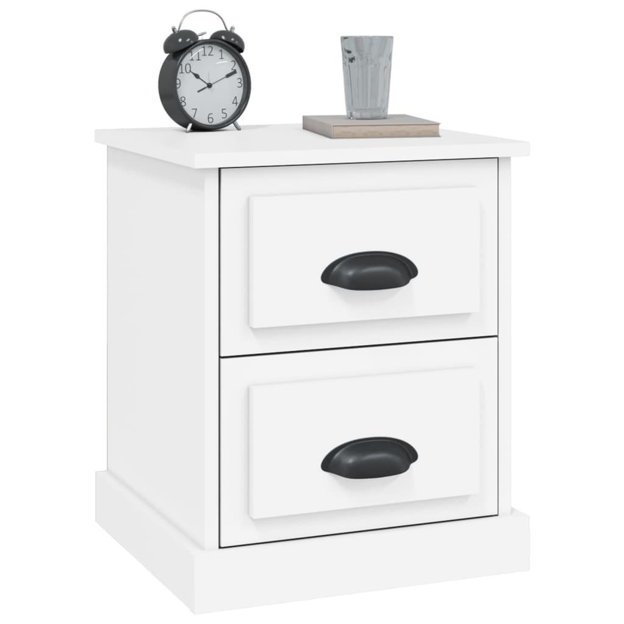 Voir la diapositive 4 : VIDAXL Table de chevet blanc 39x39x47,5 cm bois d'ingenierie