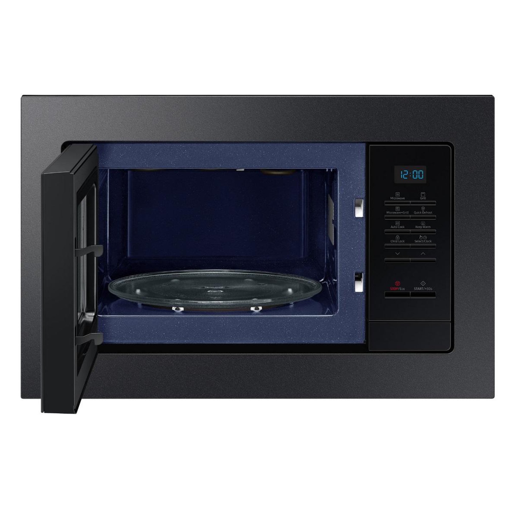 Voir la diapositive 2 : Samsung Micro-onde gril encastrable 20l 1100w noir - mg20a7013cb