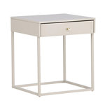 Paris Prix Table de Chevet Avec Tiroir  Bakal  50cm Beige