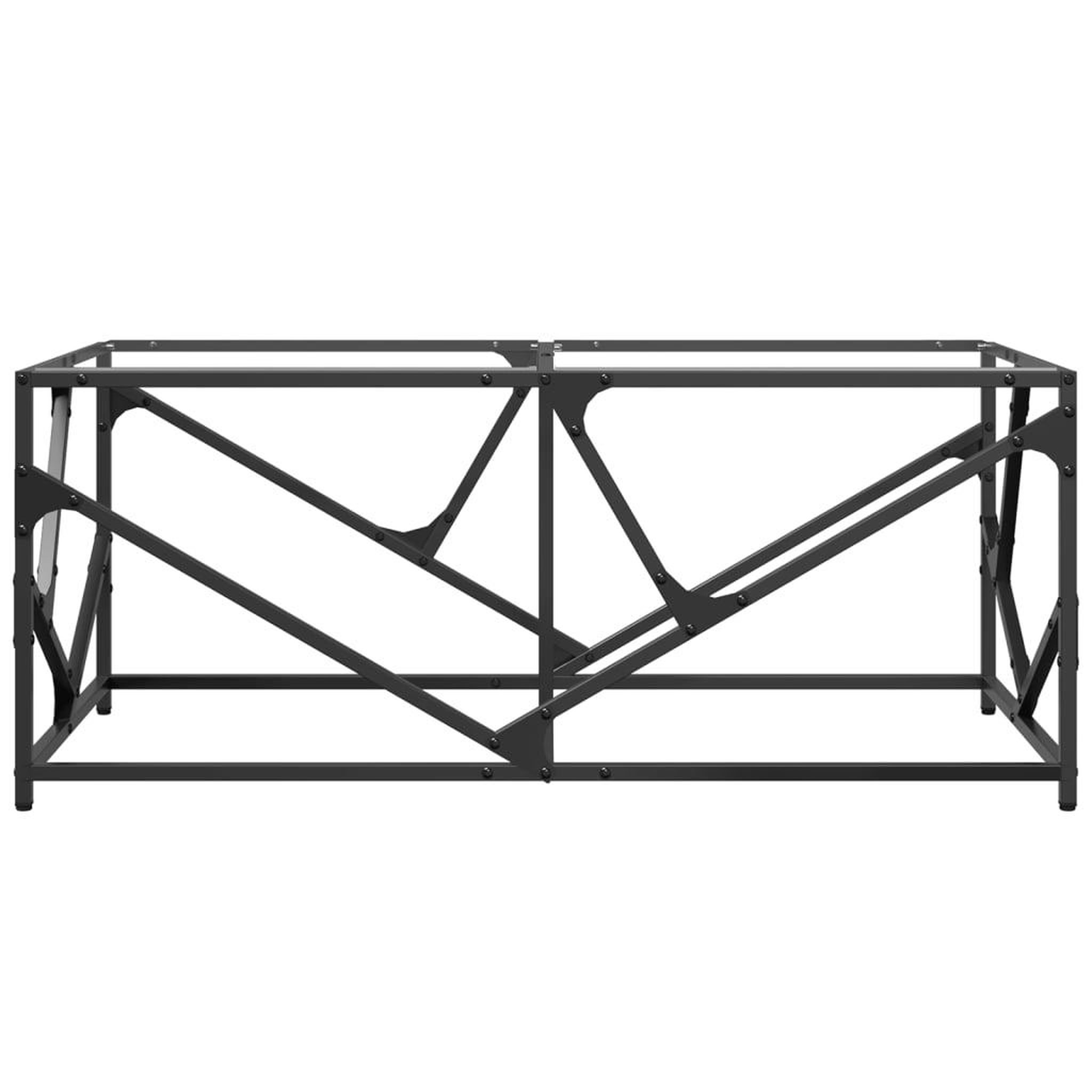 Voir la diapositive 4 : VIDAXL Table basse avec dessus en verre transparent 98,5x50x41cm acier