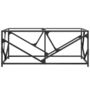 Voir la diapositive 4 : VIDAXL Table basse avec dessus en verre transparent 98,5x50x41cm acier