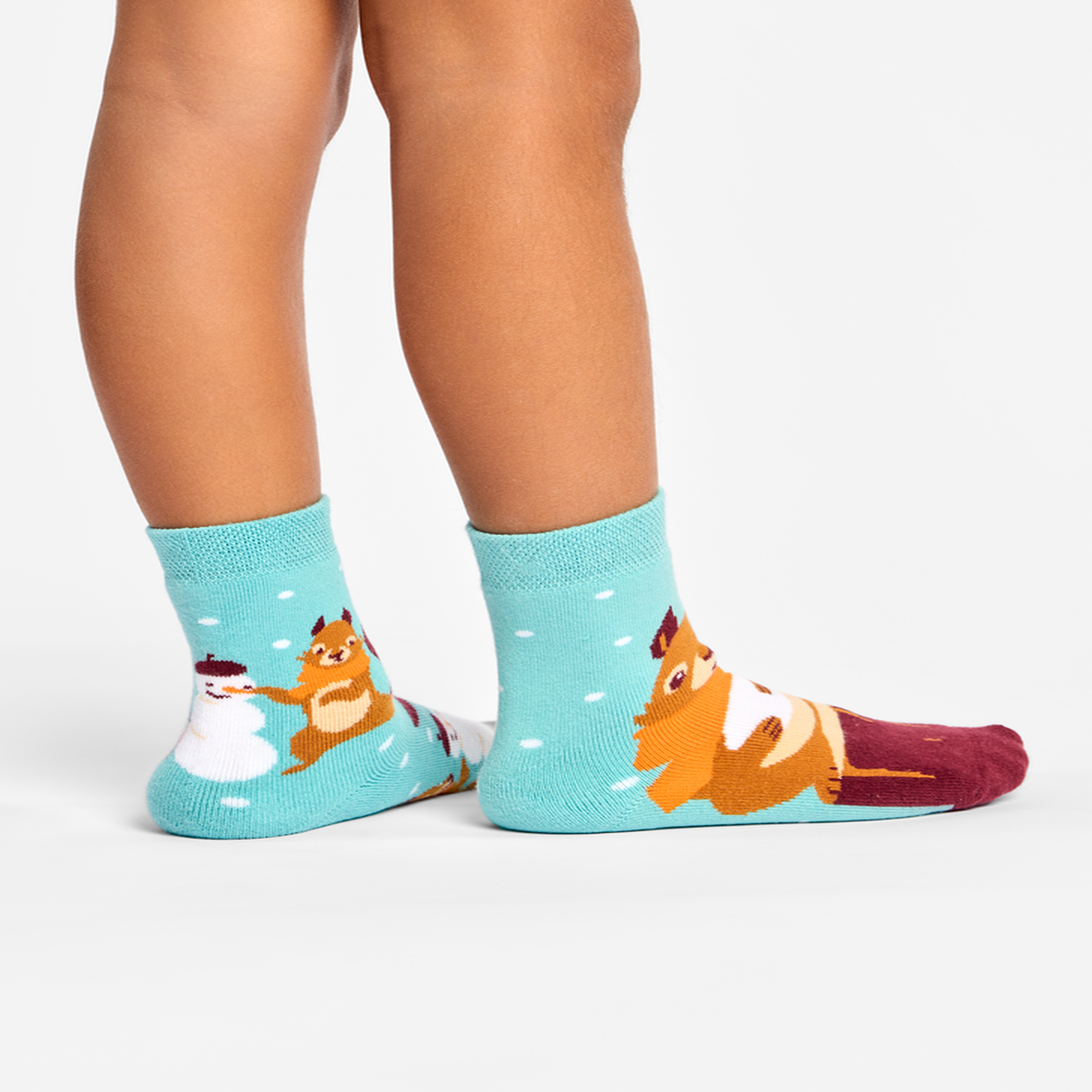 Voir la diapositive 3 : DEDOLES Chaussettes chaudes enfants écureuil d'hiver