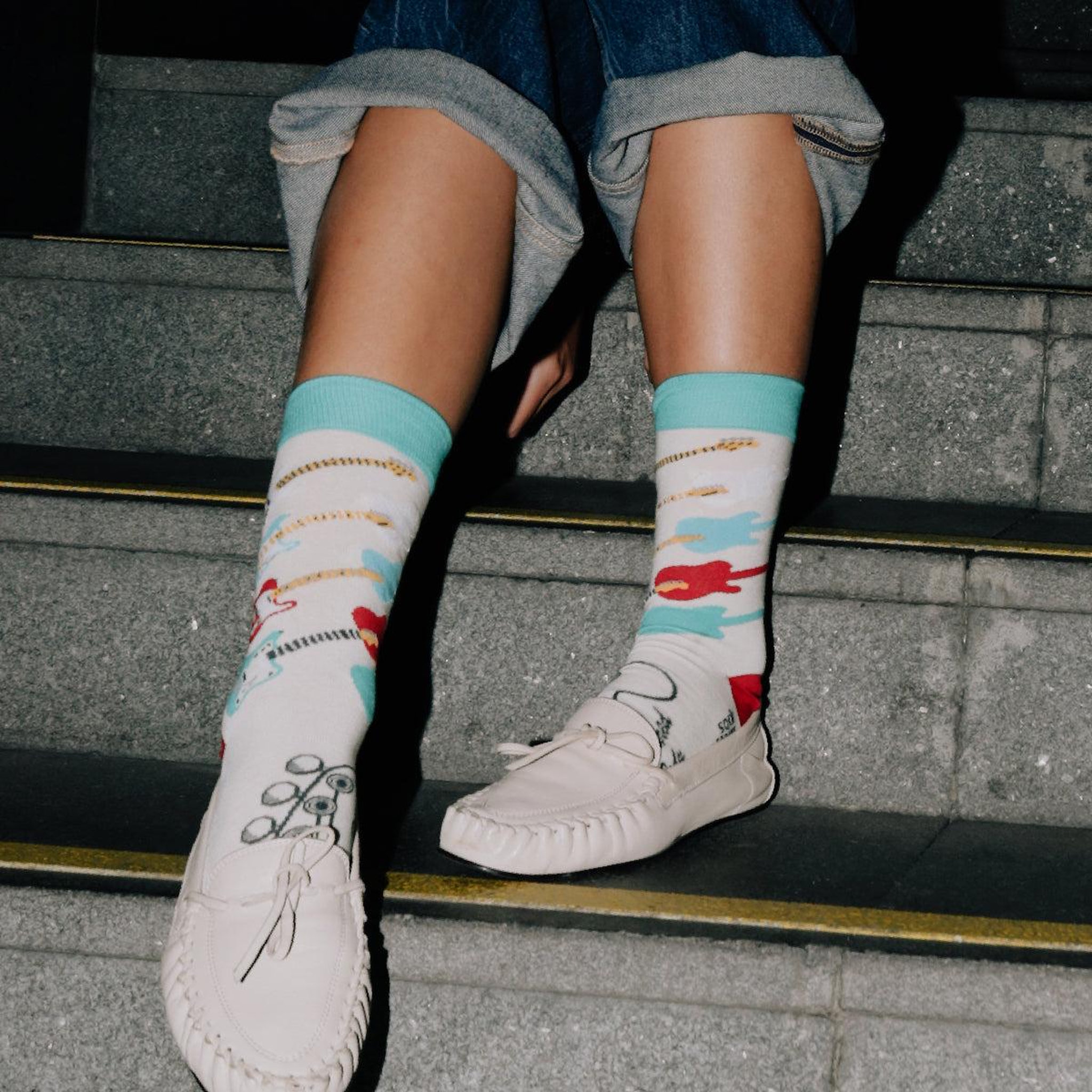 Voir la diapositive 2 : SOCK AFFAIRS Chaussettes fender, guitares