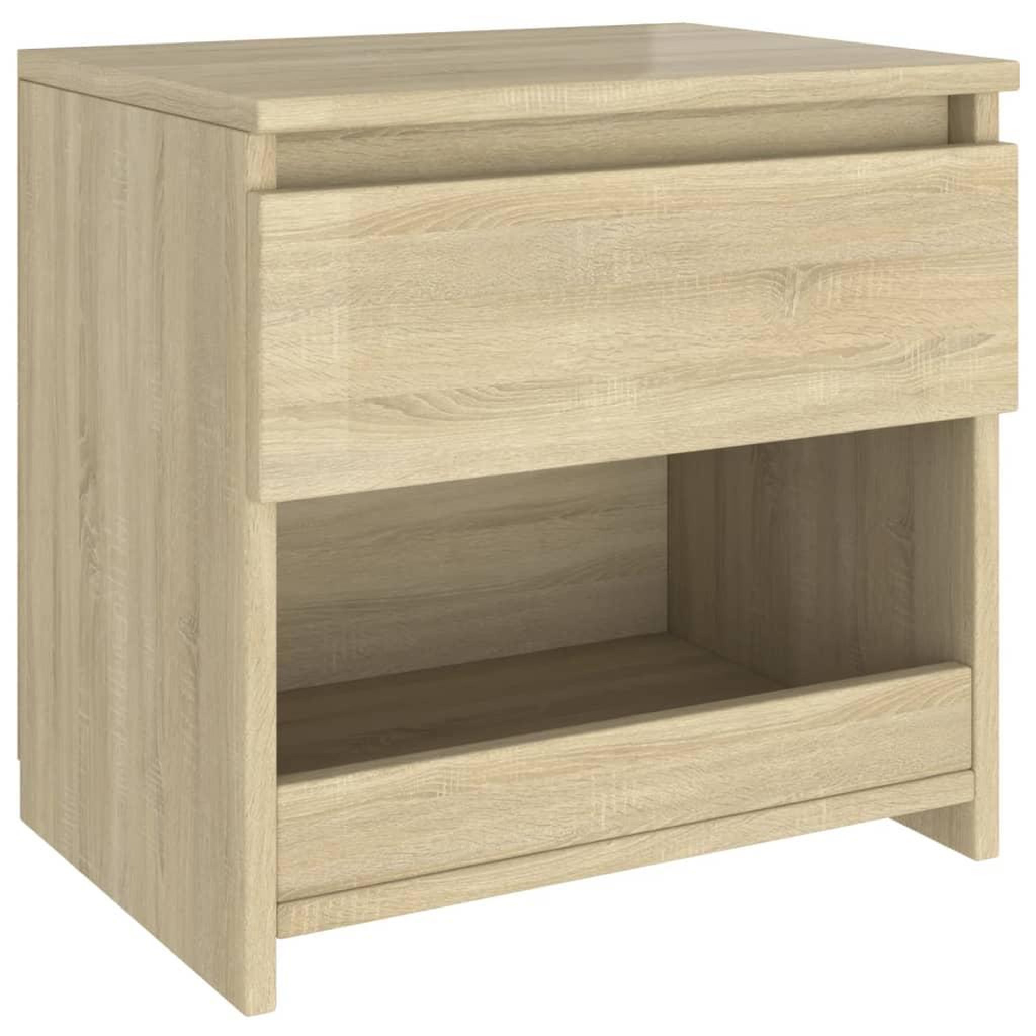 Voir la diapositive 2 : VIDAXL Table de chevet Chene sonoma 40x30x39 cm Agglomere