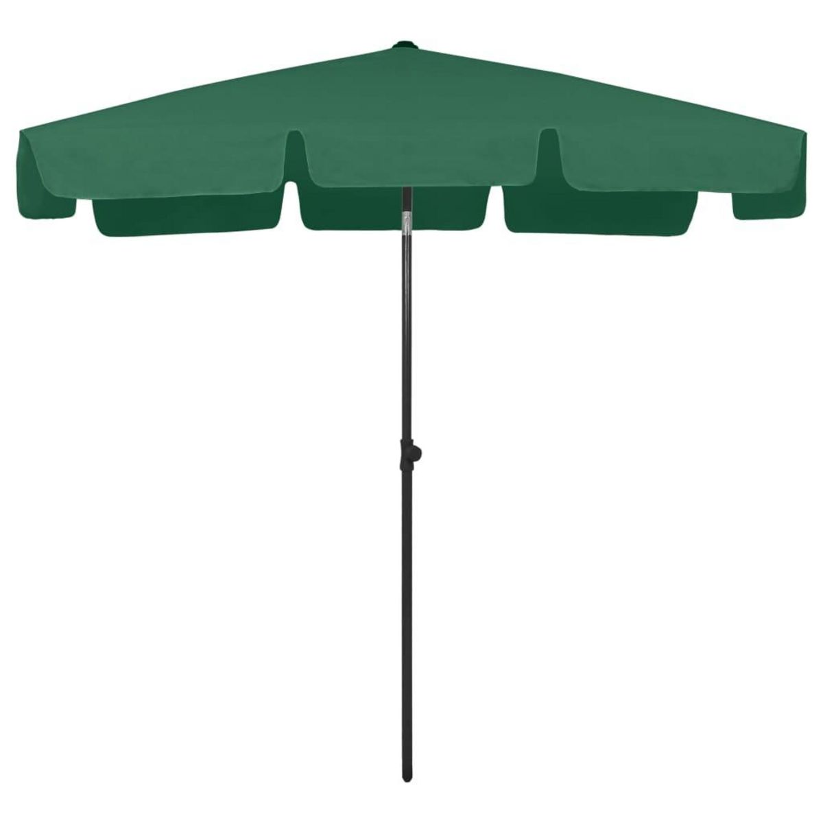 VIDAXL Parasol de plage vert 200x125 cm