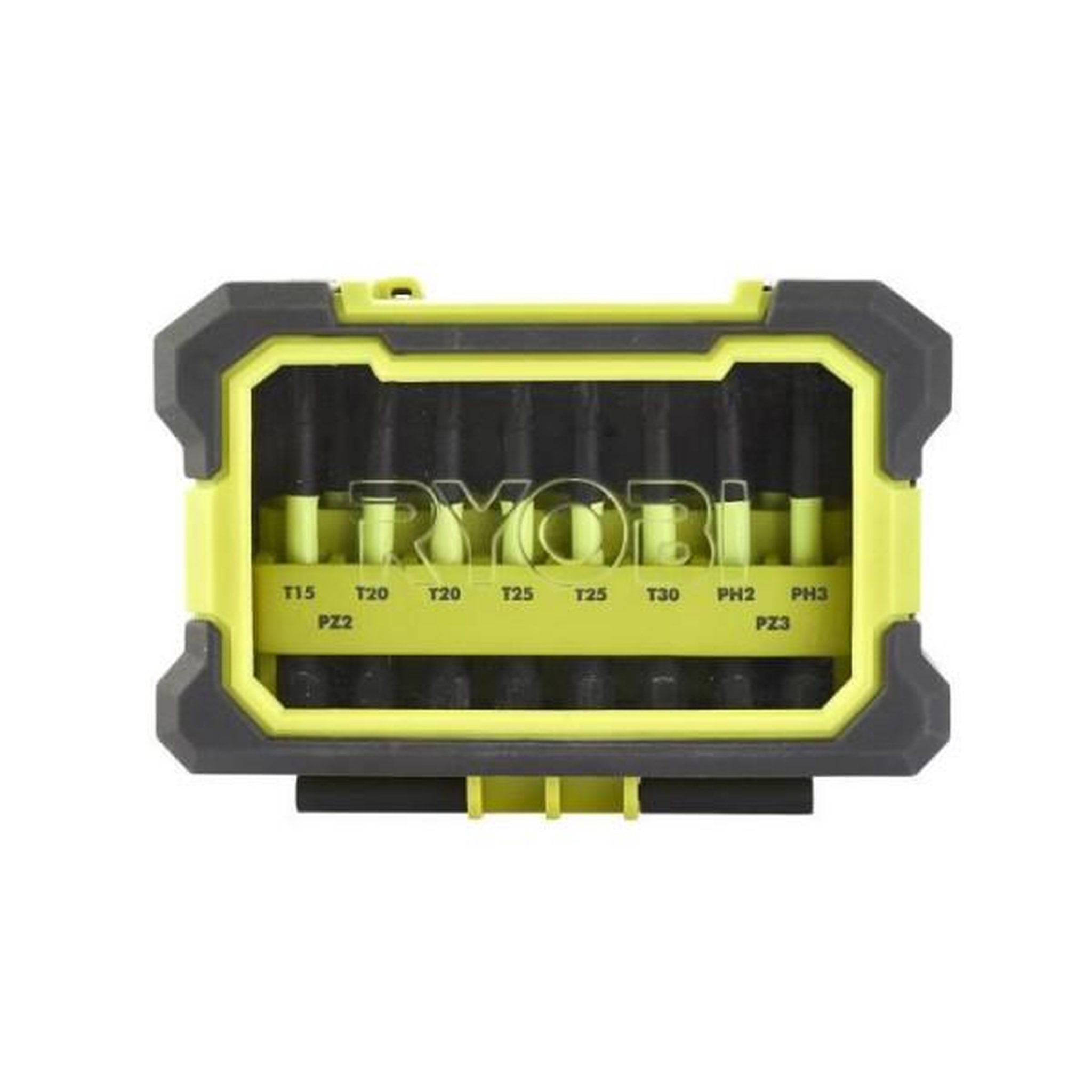 Voir la diapositive 2 : Ryobi Coffret antichocs accessoires de vissage ryobi 10 pièces rak10msdi