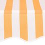 Voir la diapositive 4 : VIDAXL Auvent retractable manuel 200 cm Rayures oranges et blanches