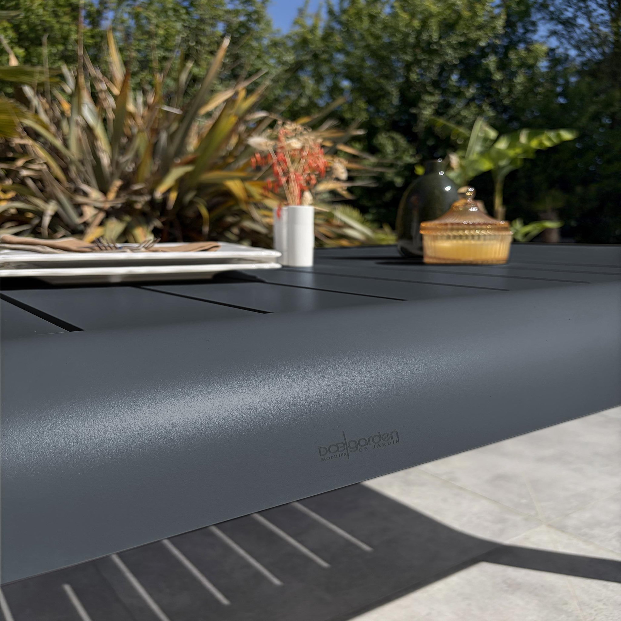 Voir la diapositive 5 : DCB GARDEN Table de jardin en aluminium