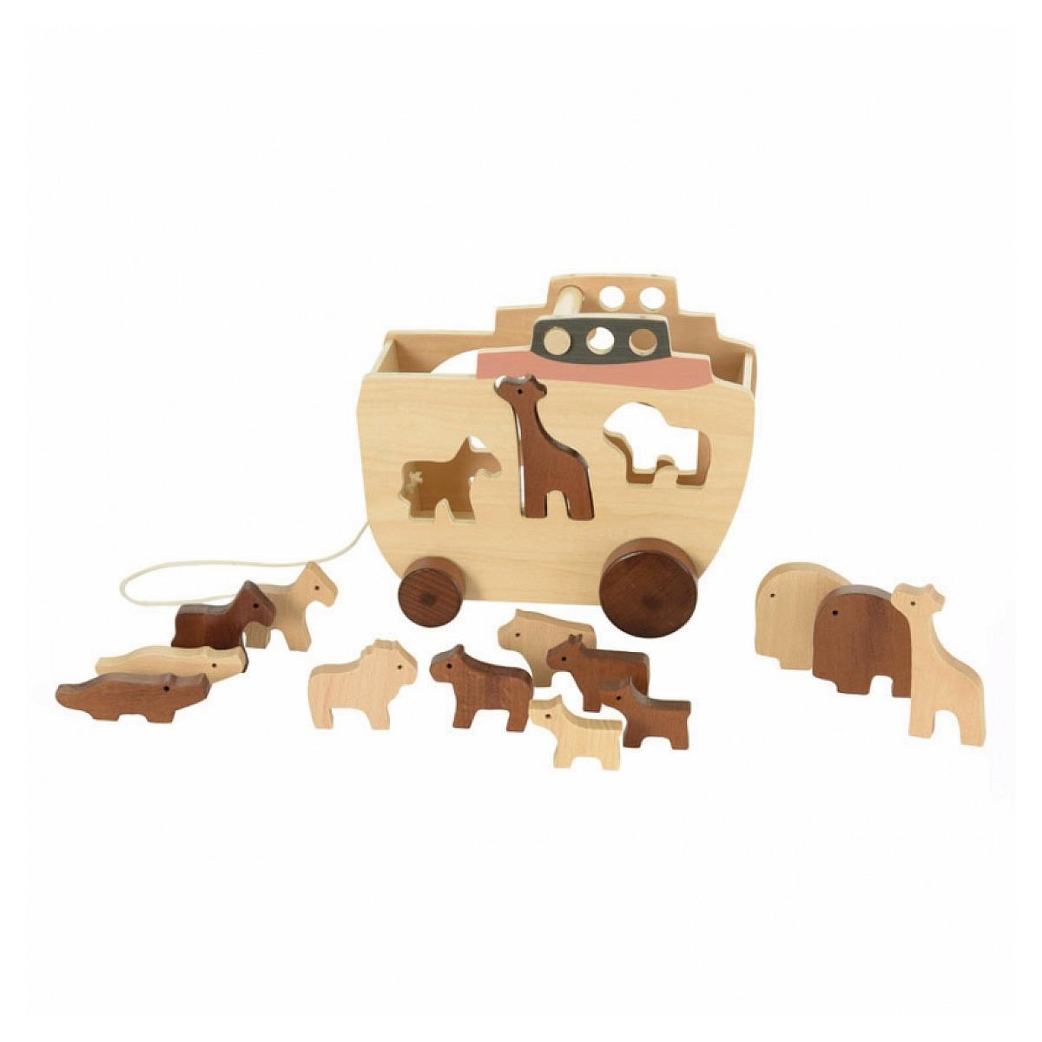 EGMONT TOYS Arche de noe a tirer en bois encastrement
