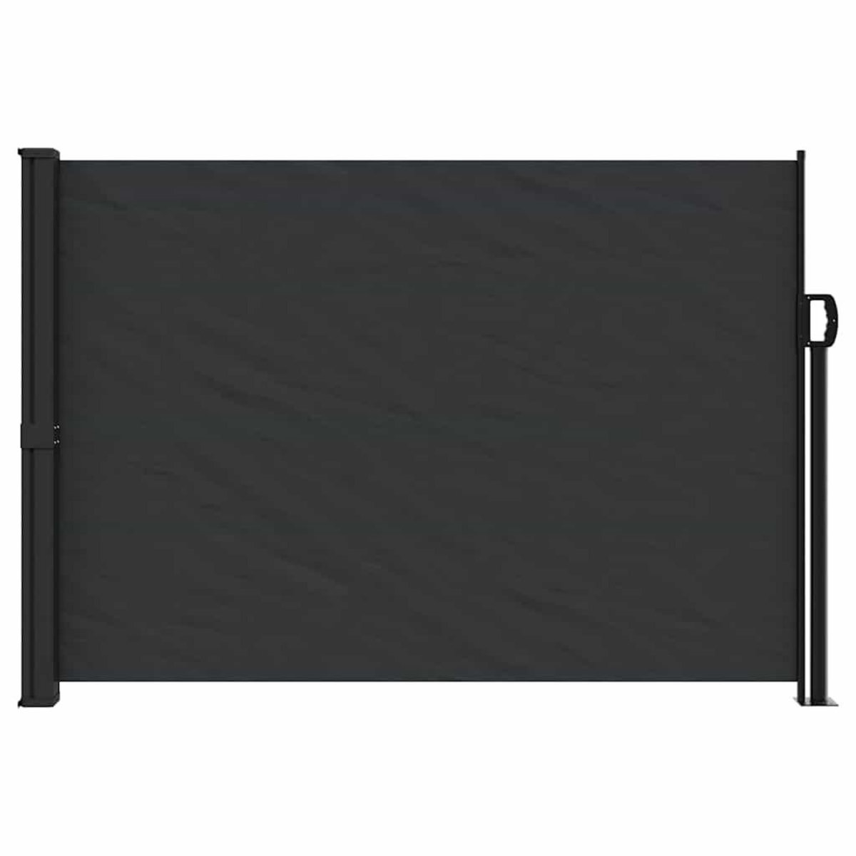 VIDAXL Auvent lateral retractable noir 140x600 cm