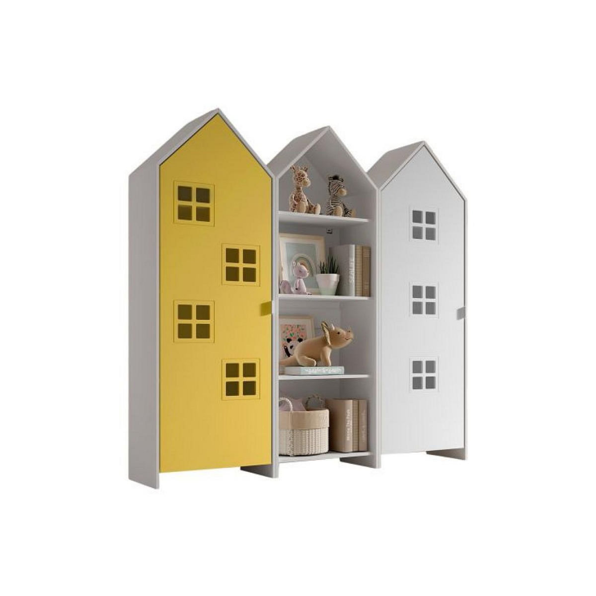 Vipack Combinaison D'armoires 3 Pièces Casami Bruges jaune blanc