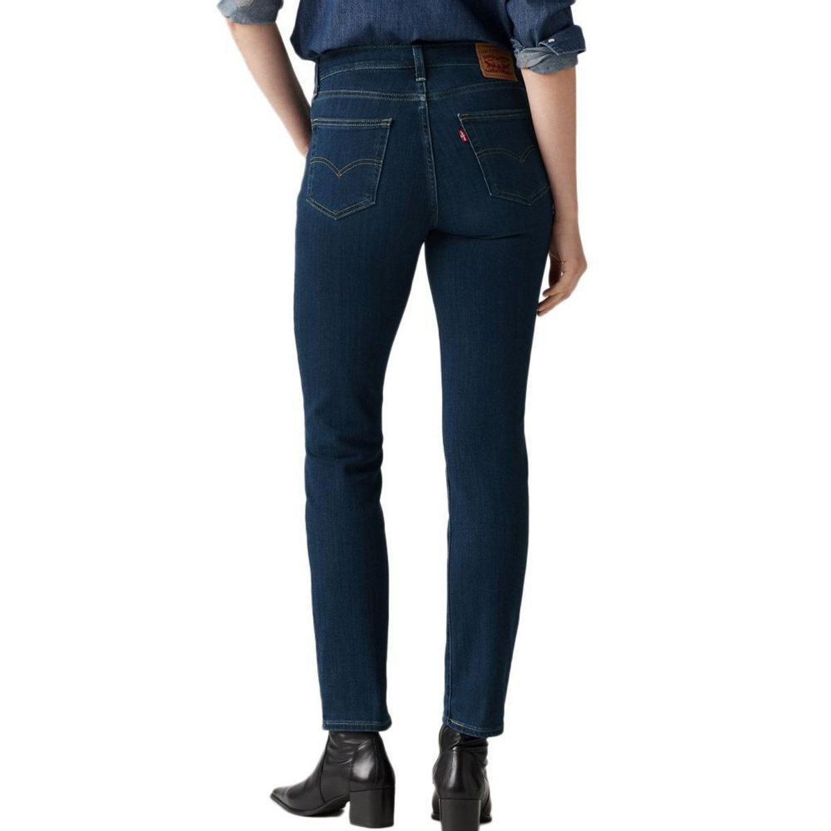 Levi's Jean 724 Bleu Femme Levi's  High Rise Straight Dark In