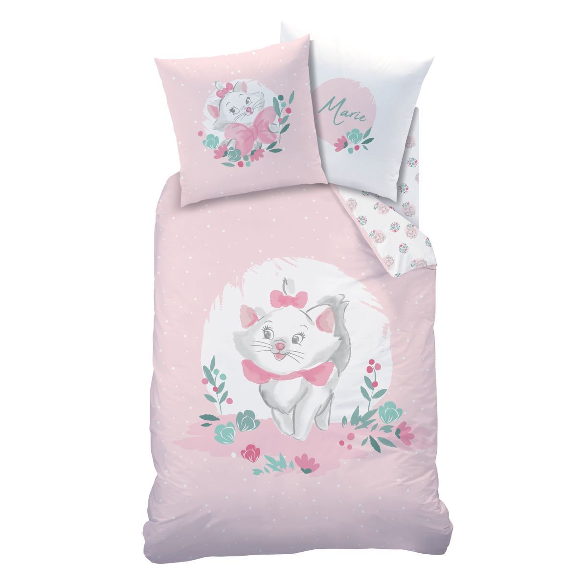 ARISTOCHAT Parure housse de couette enfant fantaisie en coton 57 fils LES ARISTOCHATS