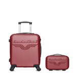 AMERICAN TRAVEL AMERICAN TRAVEL - LOT DE 2 - Valises cabine et vanity CHELSEA. Coloris disponibles : Bleu, Noir, Rose