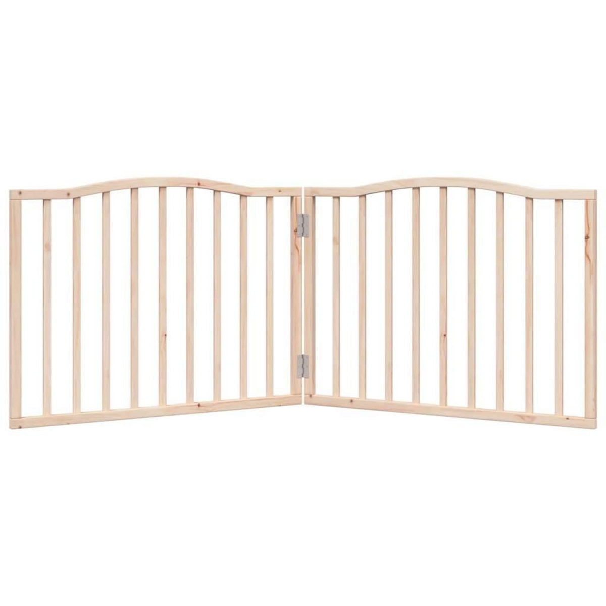 VIDAXL Barriere pour chien pliable 2 panneaux 160 cm bois de peuplier