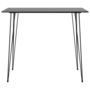 Voir la diapositive 2 : VIDAXL Table de bar Noir 120x60x105 cm
