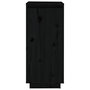Voir la diapositive 5 : VIDAXL Armoire a chaussures Noir 35x35x80 cm Bois de pin massif