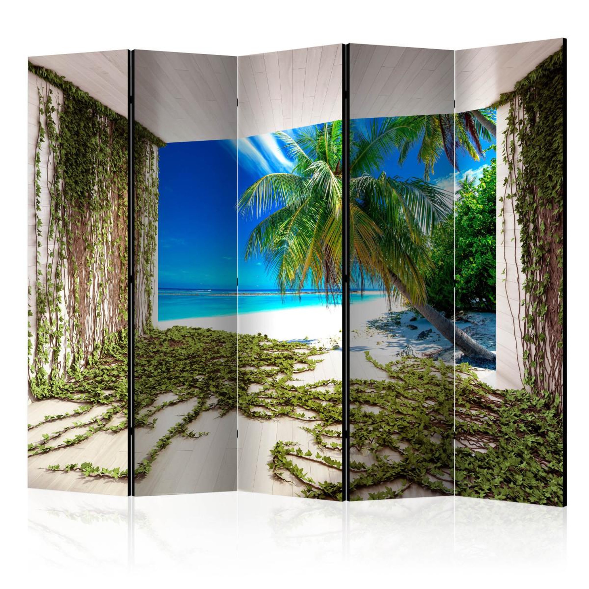 Paris Prix Paravent 5 volets  beach & ivy  172x225cm