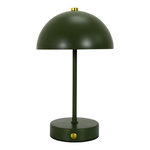 Paris Prix Lampe de Table Rechargeable  Lucia  25cm Vert