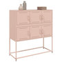 Voir la diapositive 4 : VIDAXL Buffet rose 100,5x39x107 cm acier