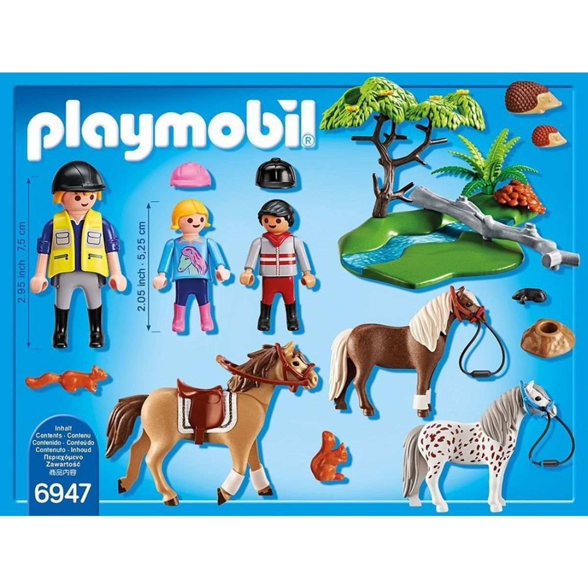 PLAYMOBIL 6947 - Country - Cavaliers avec poneys et cheval