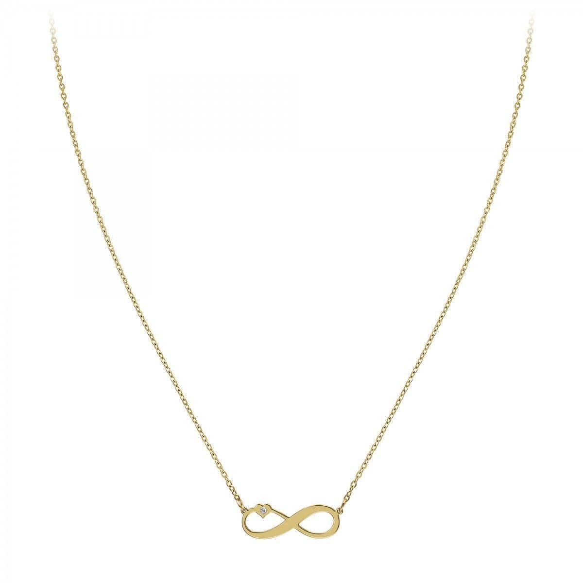 SC BOHEME Collier infini par SC Bohème orné d'un véritable diamant blanc