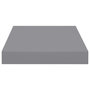 Voir la diapositive 5 : VIDAXL Etageres murales flottantes 4 pcs gris 23x23,5x3,8 cm MDF