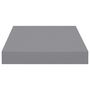 Voir la diapositive 5 : VIDAXL Etageres murales flottantes 4 pcs gris 23x23,5x3,8 cm MDF