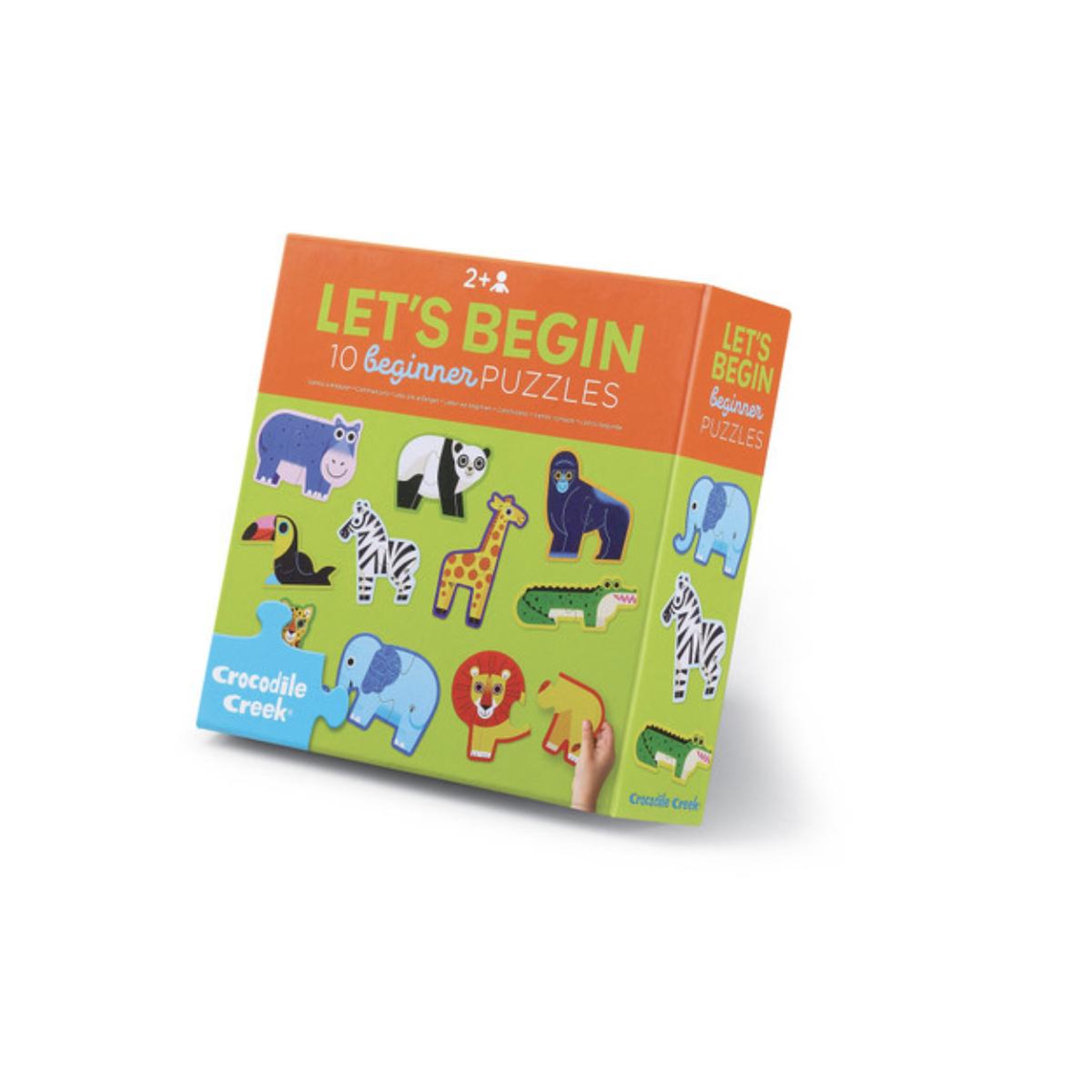CROCODILE CREEK puzzle let's begin - 10 puzzle de 2 pièces - jungle