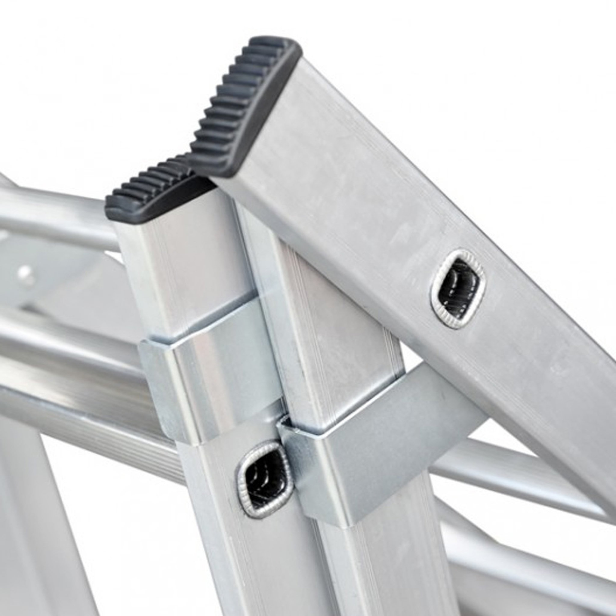 Voir la diapositive 5 : HAILO Echelle 3 plans 5m90 en aluminium - HOBBYSTEP